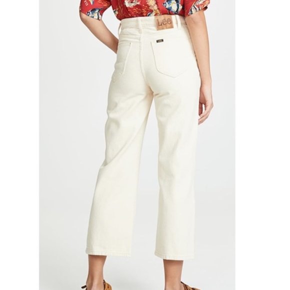 LEE Vintage Modern 28 NWT Ecru DENIM Wide Leg High Rise Jeans - Picture 10 of 13